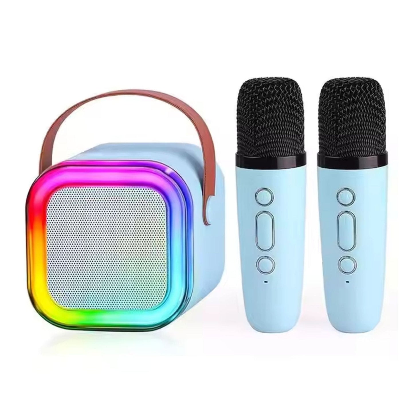 Karaoke Set Voor Kinderen | Draadloze Bluetooth Speaker Met Led Lichten En Microfoon - KidsKorner