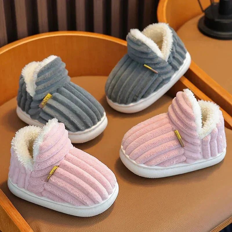 Antislip Pluche Babyslofjes – Warme Huissloffen Binnen - KidsKorner