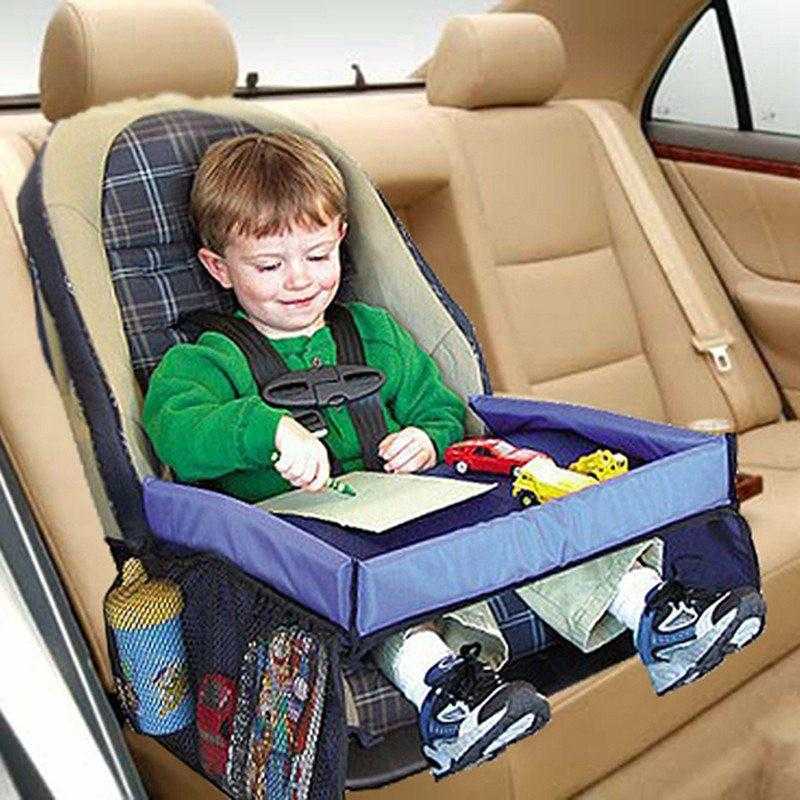 Auto Reistafel Kind Voor Autostoel Met Opbergvakken - KidsKorner