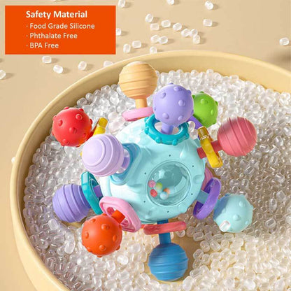 Baby Bijtring - Sensorisch Bijtspeelgoed voor 0 - 12 maanden - KidsKorner