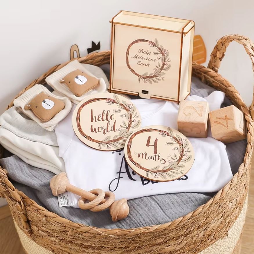 Baby Mijlpaal Schijfjes Set voor 1 - 11 Maanden - KidsKorner