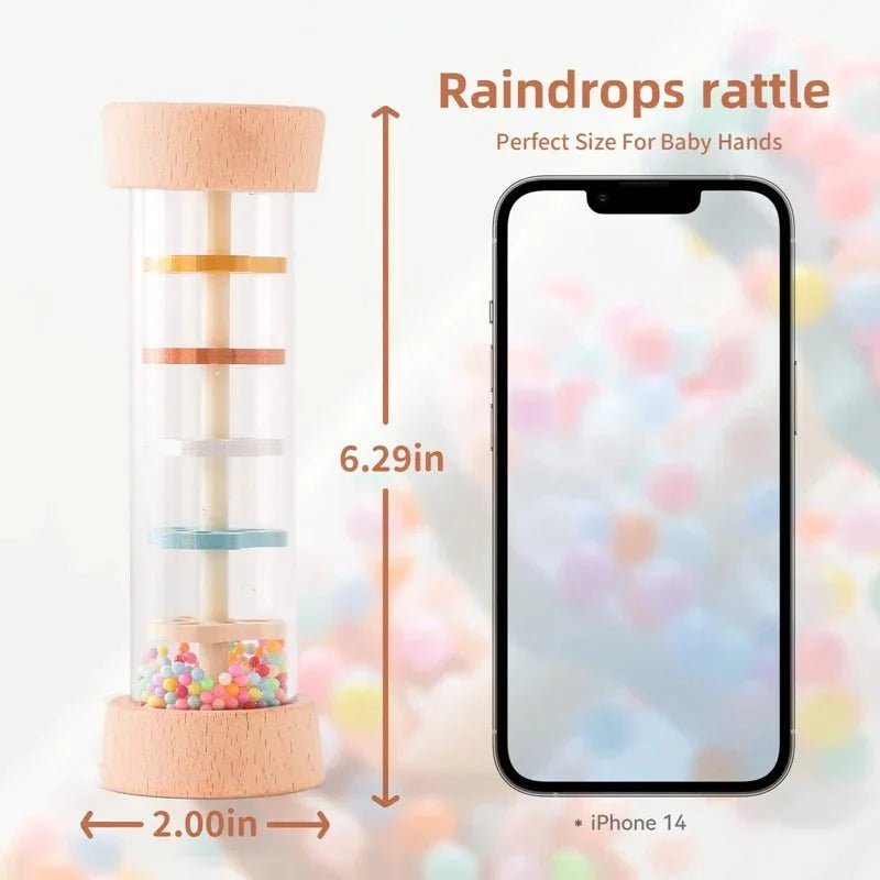 Baby Rain Stick Regenmuziek Rammelaar - KidsKorner