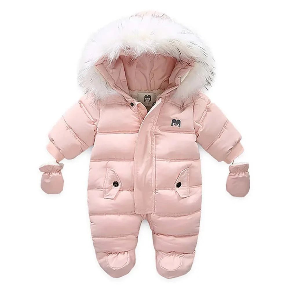 Baby Sneeuwpak Met Capuchon En Wantjes - KidsKorner