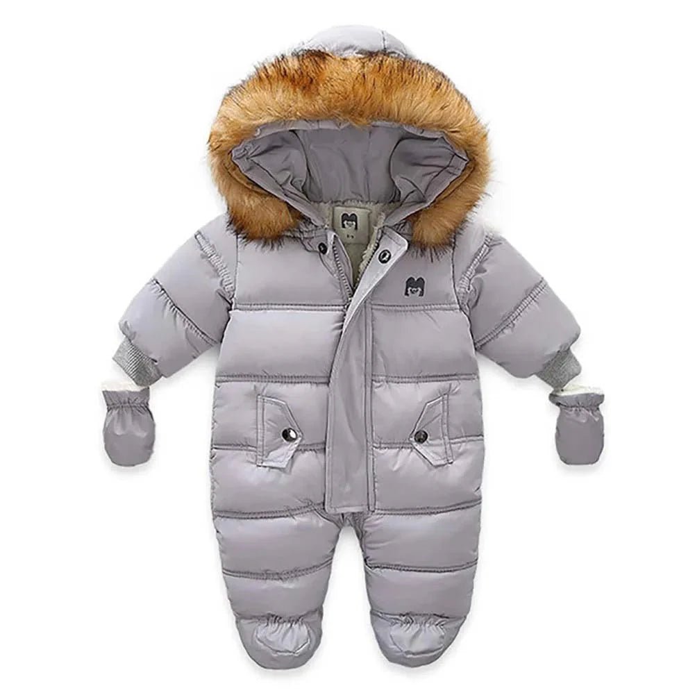 Baby Sneeuwpak Met Capuchon En Wantjes - KidsKorner