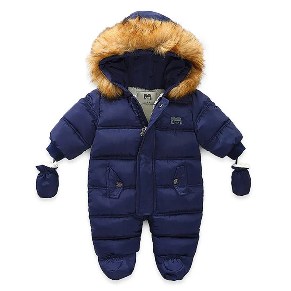 Baby Sneeuwpak Met Capuchon En Wantjes - KidsKorner