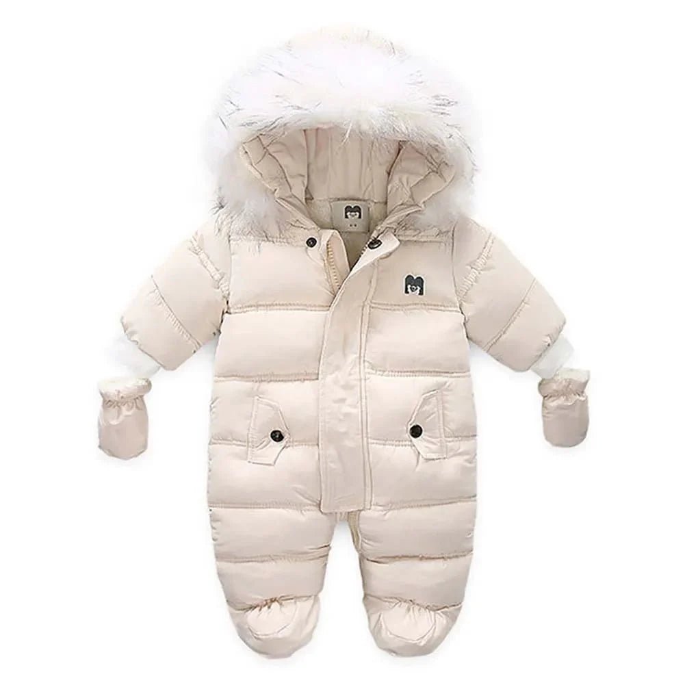 Baby Sneeuwpak Met Capuchon En Wantjes - KidsKorner