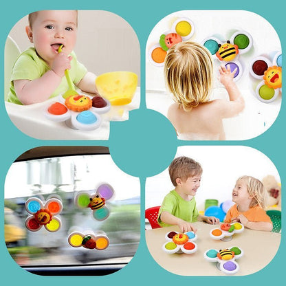 Baby Spinner Speelgoed - Fidget Draaispeelgoed - 1 Tot 3 Jaar - KidsKorner