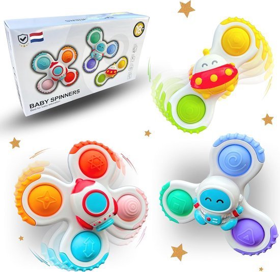 Baby Spinner Speelgoed - Fidget Draaispeelgoed - 1 Tot 3 Jaar - KidsKorner