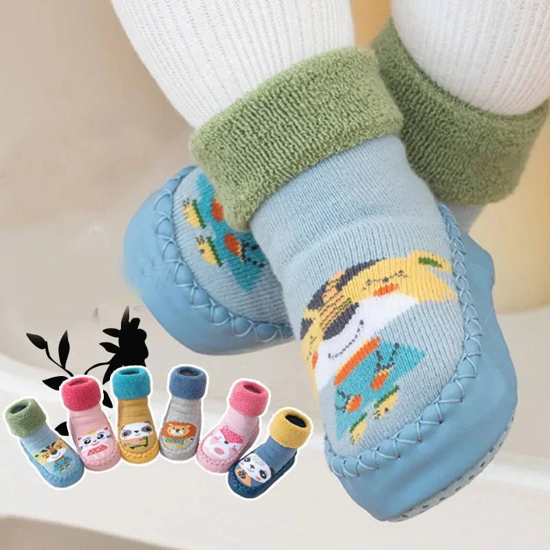 Babyslofjes Antislip Met Zachte Zool – Sok Schoentjes Roze - KidsKorner