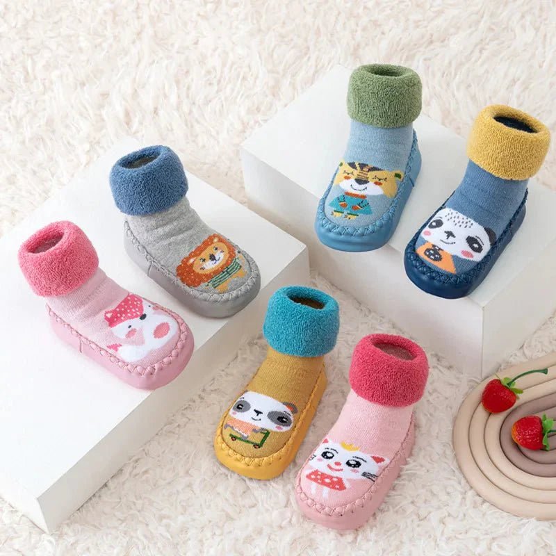Babyslofjes Antislip Met Zachte Zool – Sok Schoentjes Roze - KidsKorner