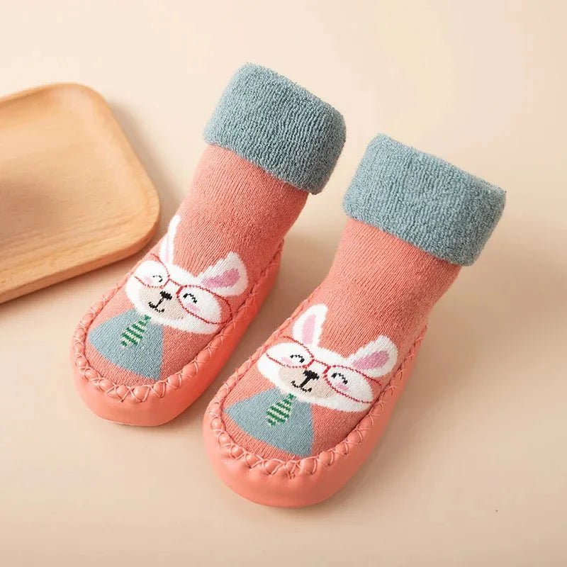 Babyslofjes Antislip Met Zachte Zool – Sok Schoentjes Roze - KidsKorner