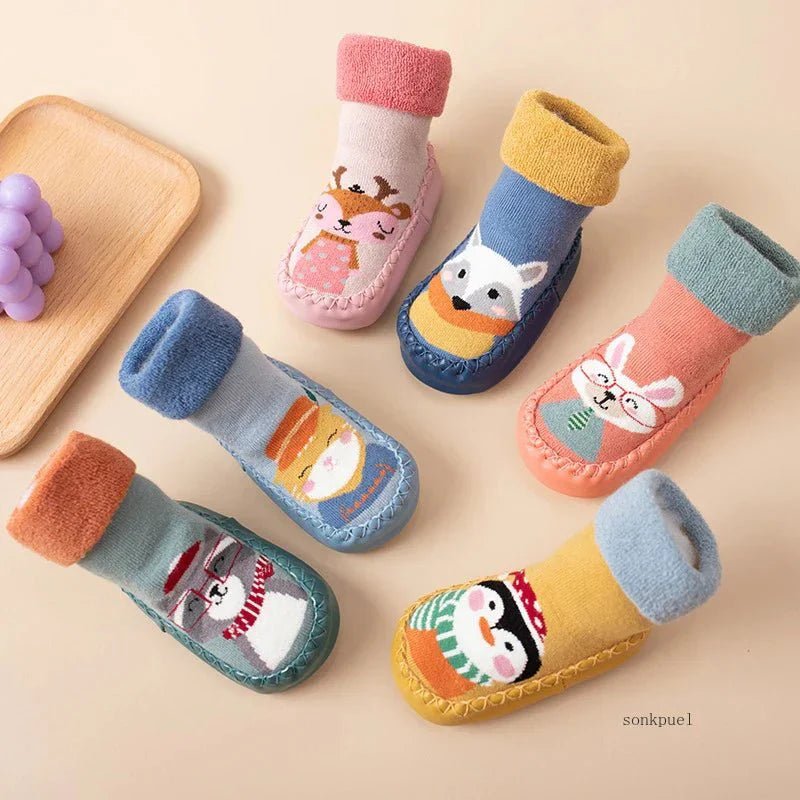 Babyslofjes Antislip Met Zachte Zool – Sok Schoentjes Roze - KidsKorner