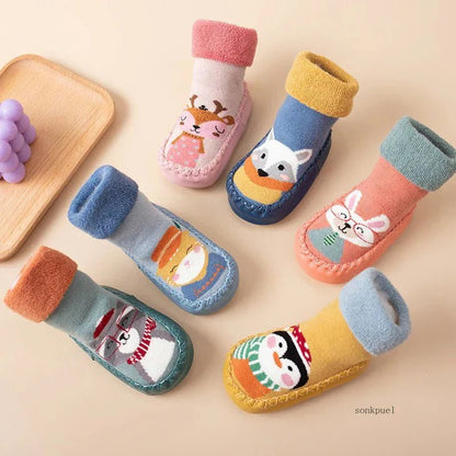 Babyslofjes Antislip Met Zachte Zool – Sok Schoentjes Roze - KidsKorner
