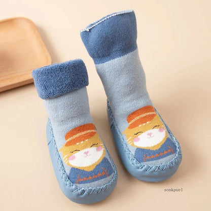 Babyslofjes Antislip Met Zachte Zool – Sok Schoentjes Roze - KidsKorner