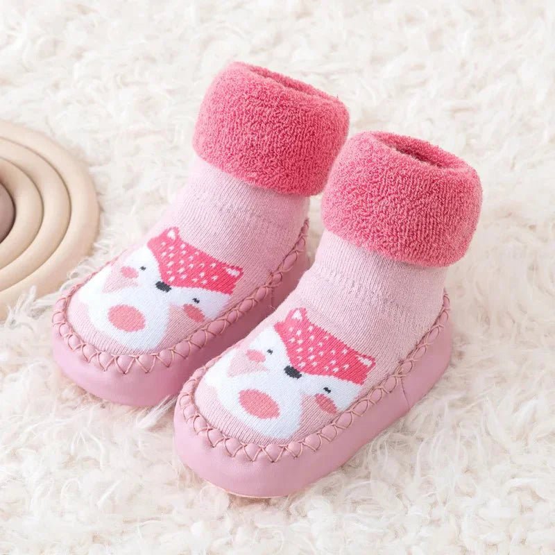Babyslofjes Antislip Met Zachte Zool – Sok Schoentjes Roze - KidsKorner