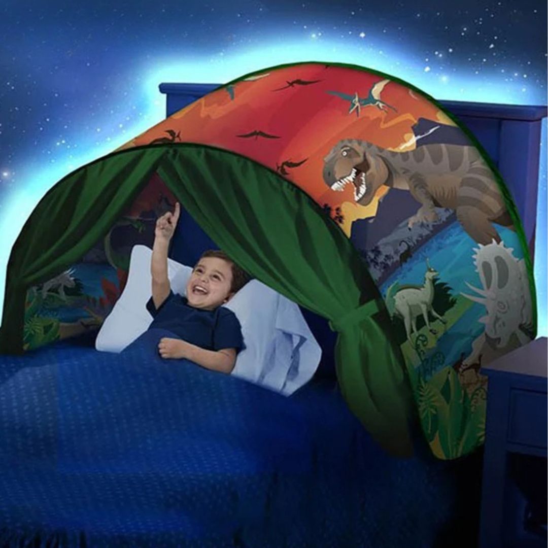 Bedtent Voor Eenpersoonsbed – Kinderslaaptent Met Thema Print - KidsKorner