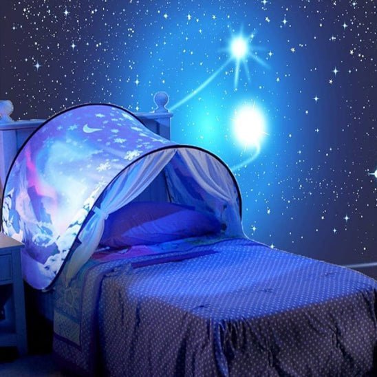 Bedtent Voor Eenpersoonsbed – Kinderslaaptent Met Thema Print - KidsKorner