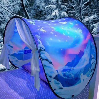Bedtent Voor Eenpersoonsbed – Kinderslaaptent Met Thema Print - KidsKorner