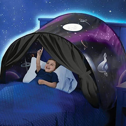 Bedtent Voor Eenpersoonsbed – Kinderslaaptent Met Thema Print - KidsKorner