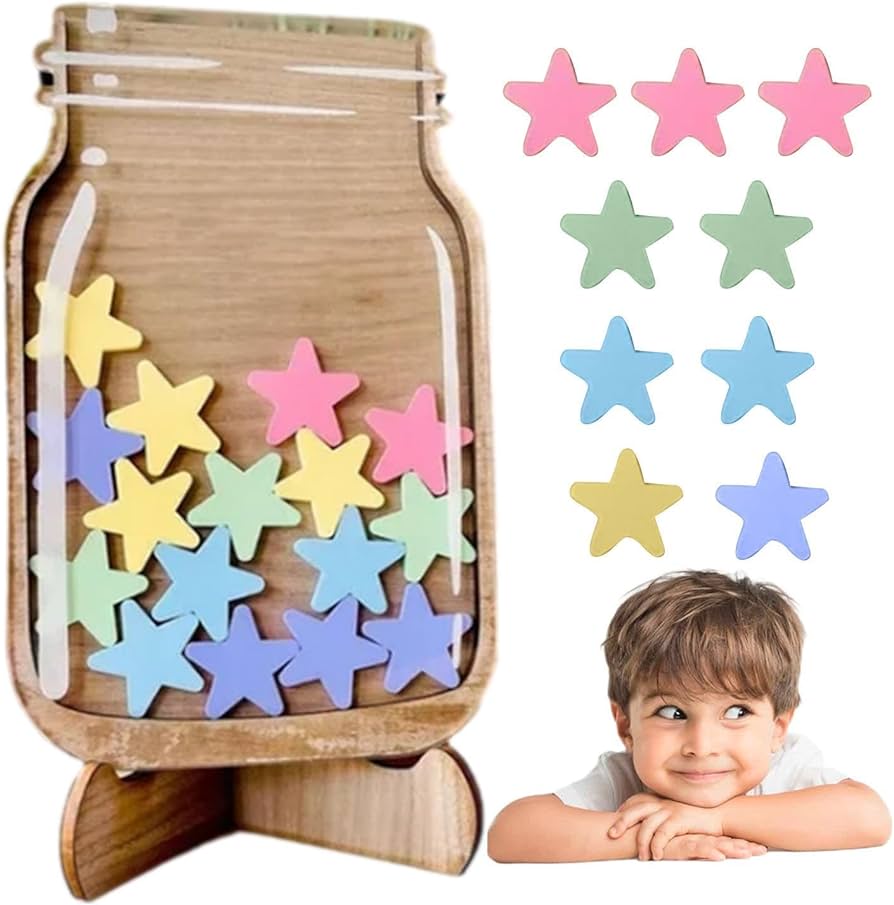 Beloningspot met Sterren – Motivatie Pot voor Kinderen (thuis & school) - KidsKorner