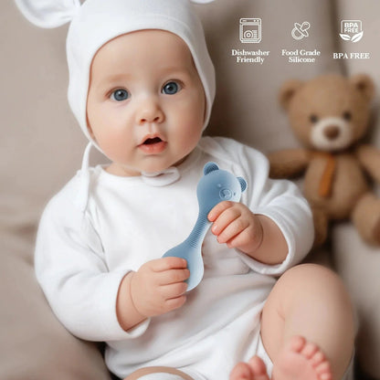 BerenRammel Siliconen Bijtring - Baby Rammelaar - KidsKorner