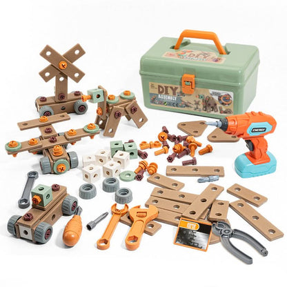 Braviko Kindergereedschap Bouwset – Gereedschapskoffer Speelgoed - KidsKorner