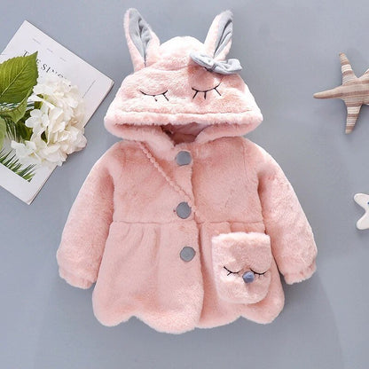 BunnyHood Pluche Baby en Peuter Jas Met Konijnenoren - KidsKorner