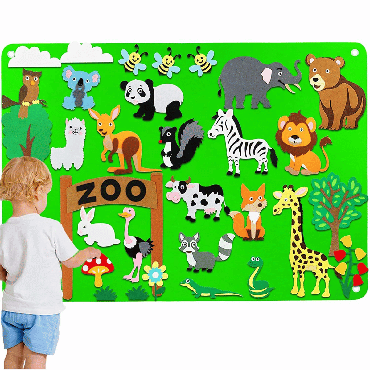 CreatiBoard Educatief Speelbord - Ontdek, Leer en Creëer met Vilt - KidsKorner