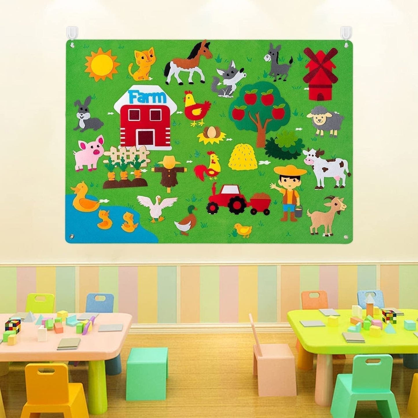 CreatiBoard Educatief Speelbord - Ontdek, Leer en Creëer met Vilt - KidsKorner