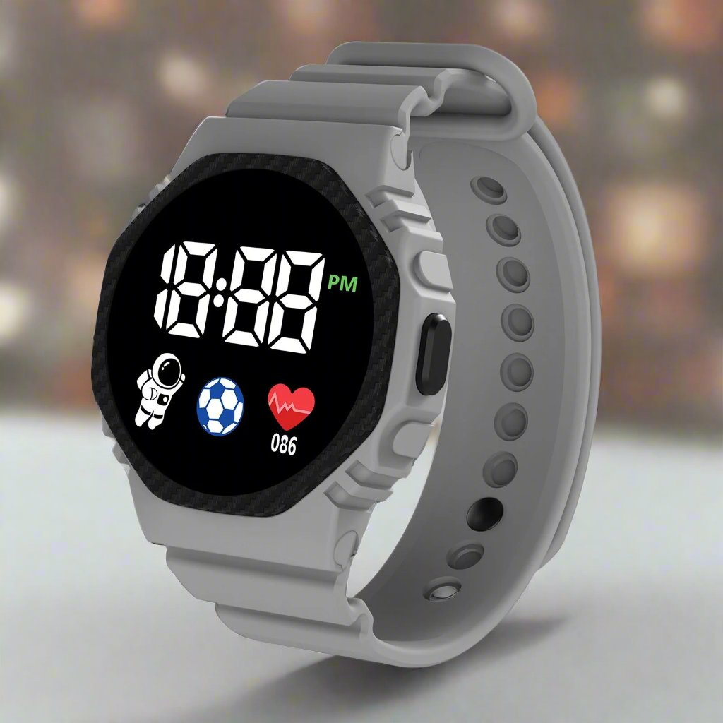Digitaal Kinderhorloge | Waterdicht LED - Scherm Met Kalender Vanaf 4 Jaar - KidsKorner