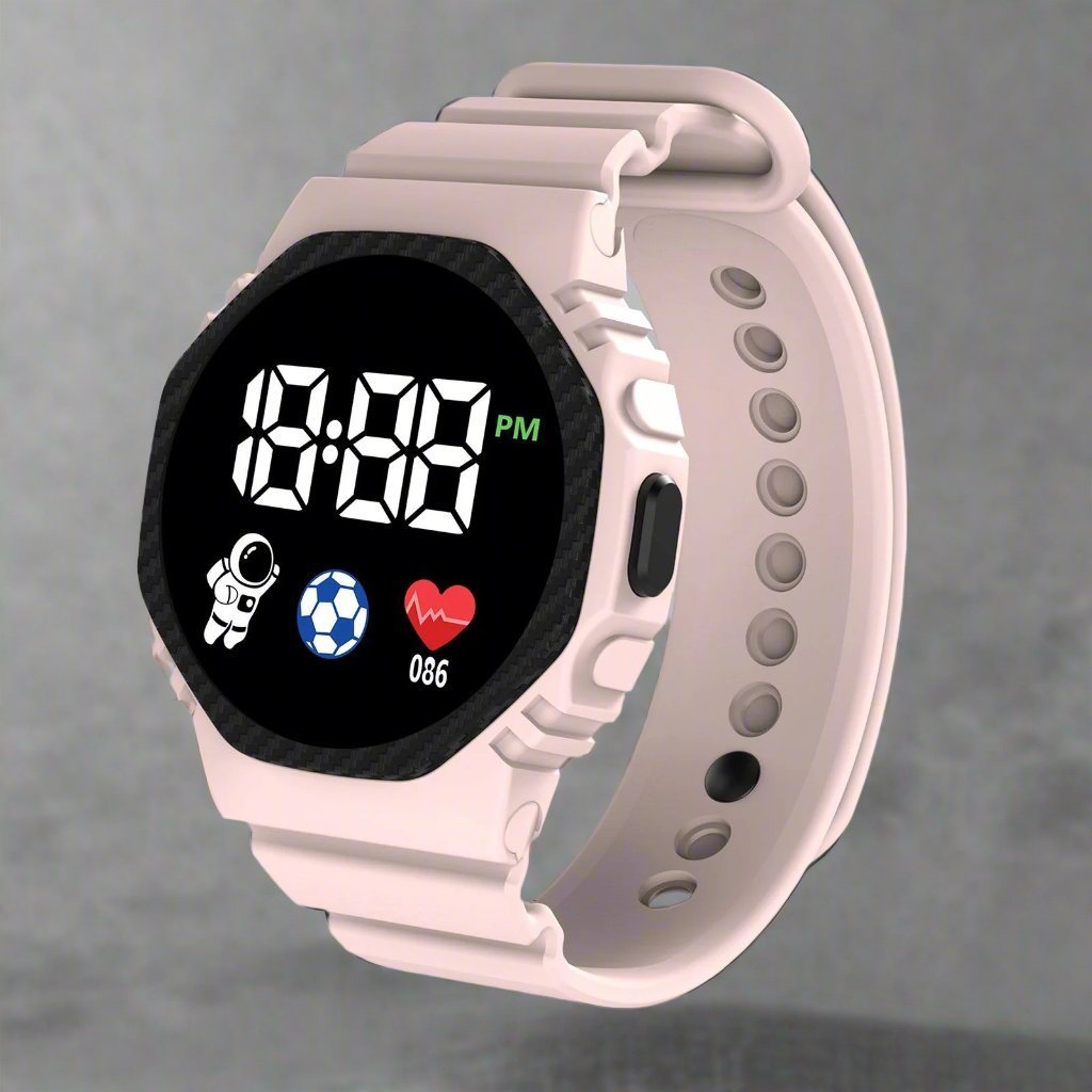 Digitaal Kinderhorloge | Waterdicht LED - Scherm Met Kalender Vanaf 4 Jaar - KidsKorner