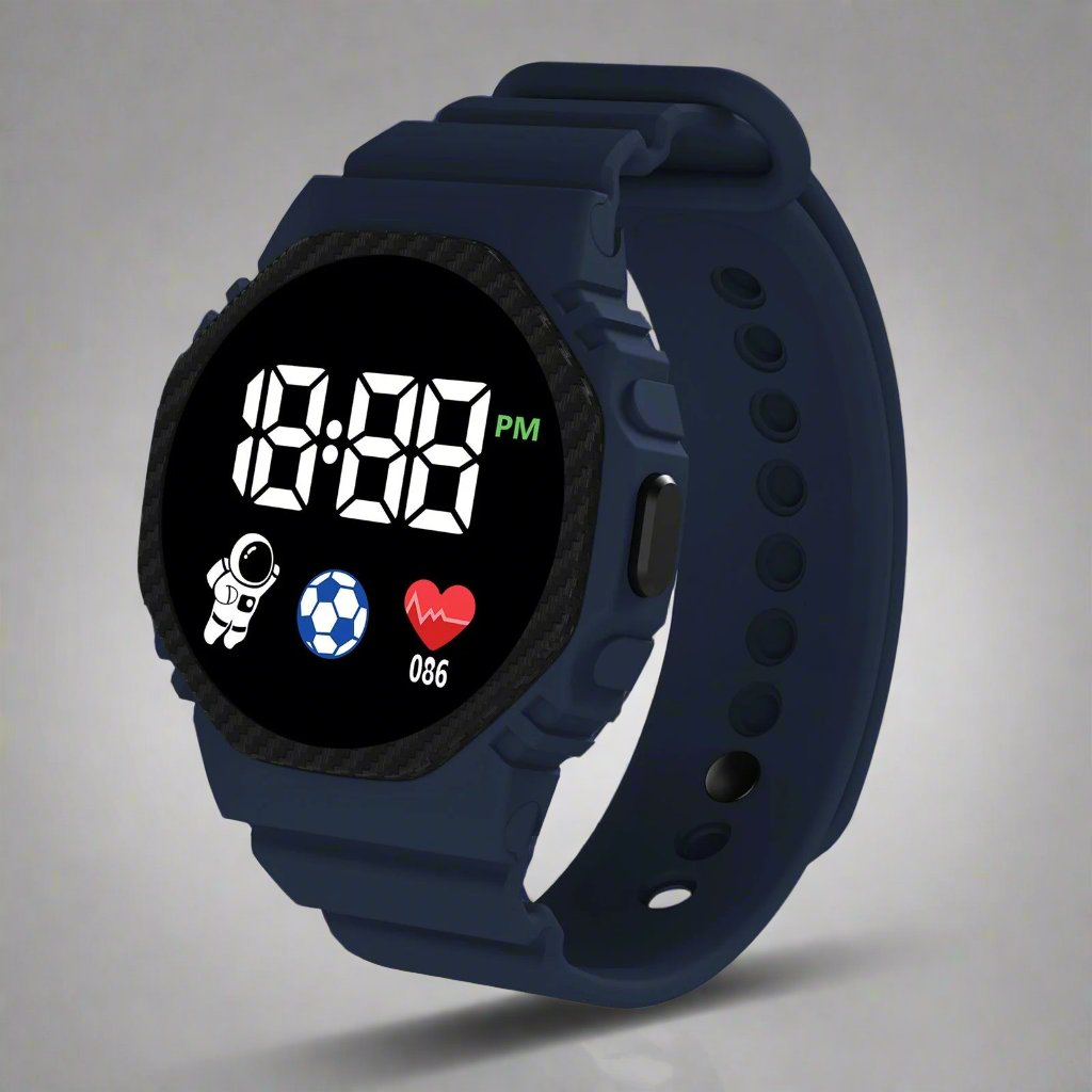 Digitaal Kinderhorloge | Waterdicht LED - Scherm Met Kalender Vanaf 4 Jaar - KidsKorner