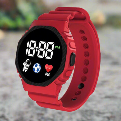 Digitaal Kinderhorloge | Waterdicht LED - Scherm Met Kalender Vanaf 4 Jaar - KidsKorner