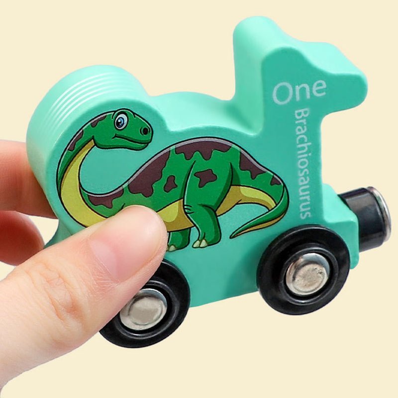 DinoRailo Magnetische Houten Cijfertrein - KidsKorner