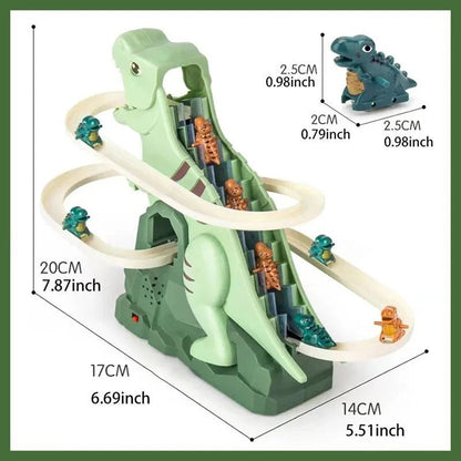 DinoRit Glijbaan Speelset - Dinosaurus Achtbaan - KidsKorner