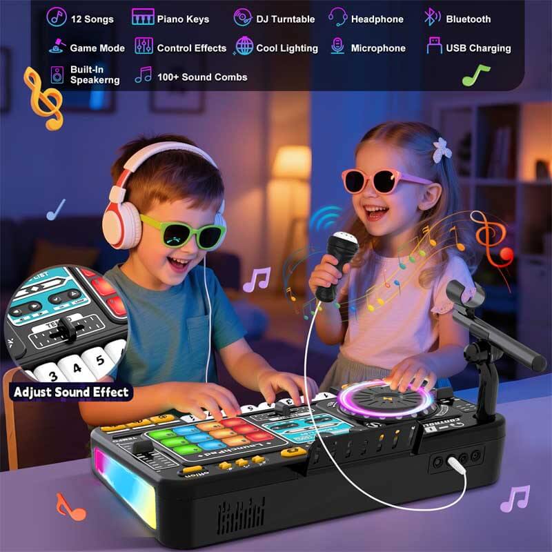 DJ Mixer Speelgoed Met Microfoon En Licht - KidsKorner