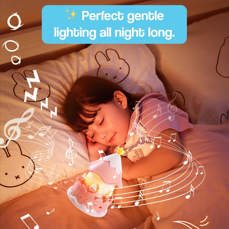 Draaicarrousel Nachtlampje Met Sterrenprojector En Muziek - KidsKorner