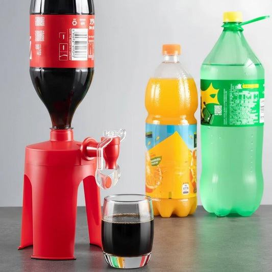 Drankdispenser Met Tapkraan | Drukknop Fleshouder Voor Frisdrank - KidsKorner