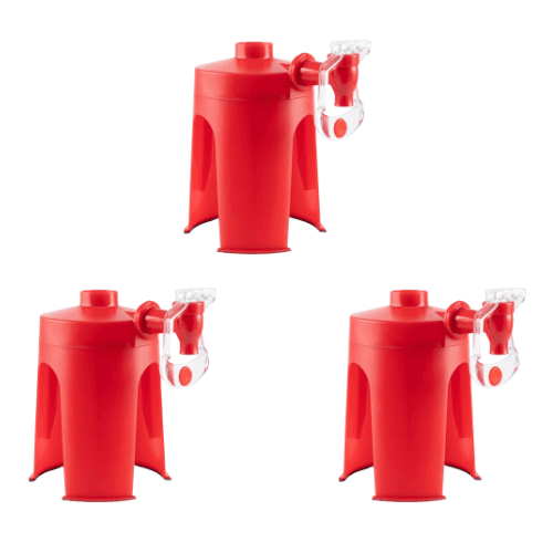 Drankdispenser Met Tapkraan | Drukknop Fleshouder Voor Frisdrank - KidsKorner