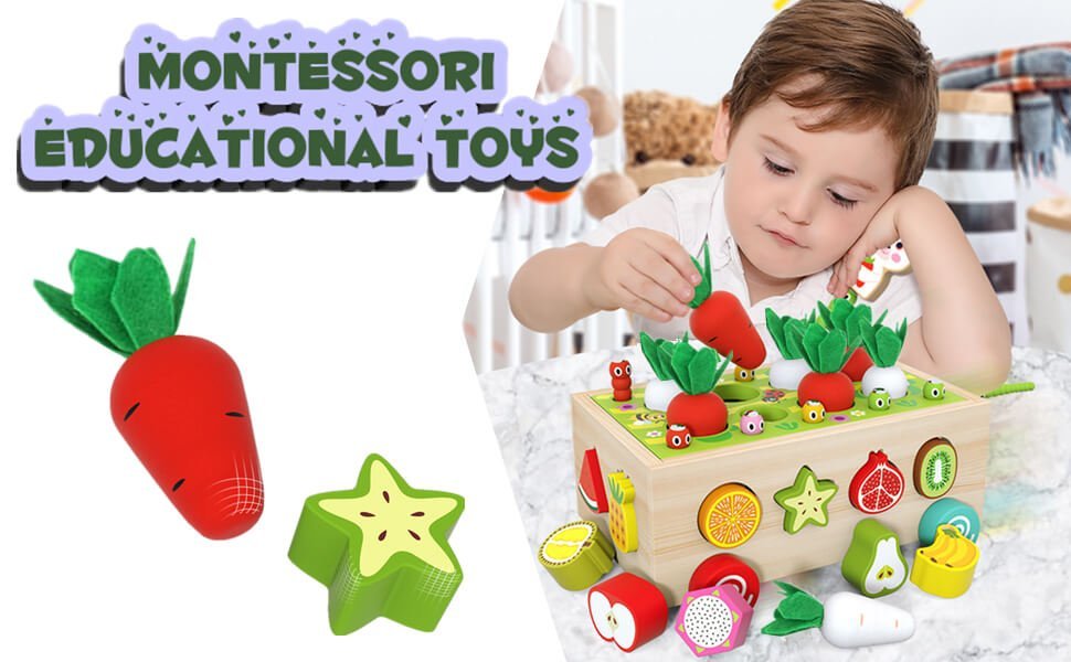 Dreambabies | Houten Speelgoed met Magnetische Functie voor Educatief Spelen | Geschikt voor Kinderen 1 - 3 Jaar - KidsKorner