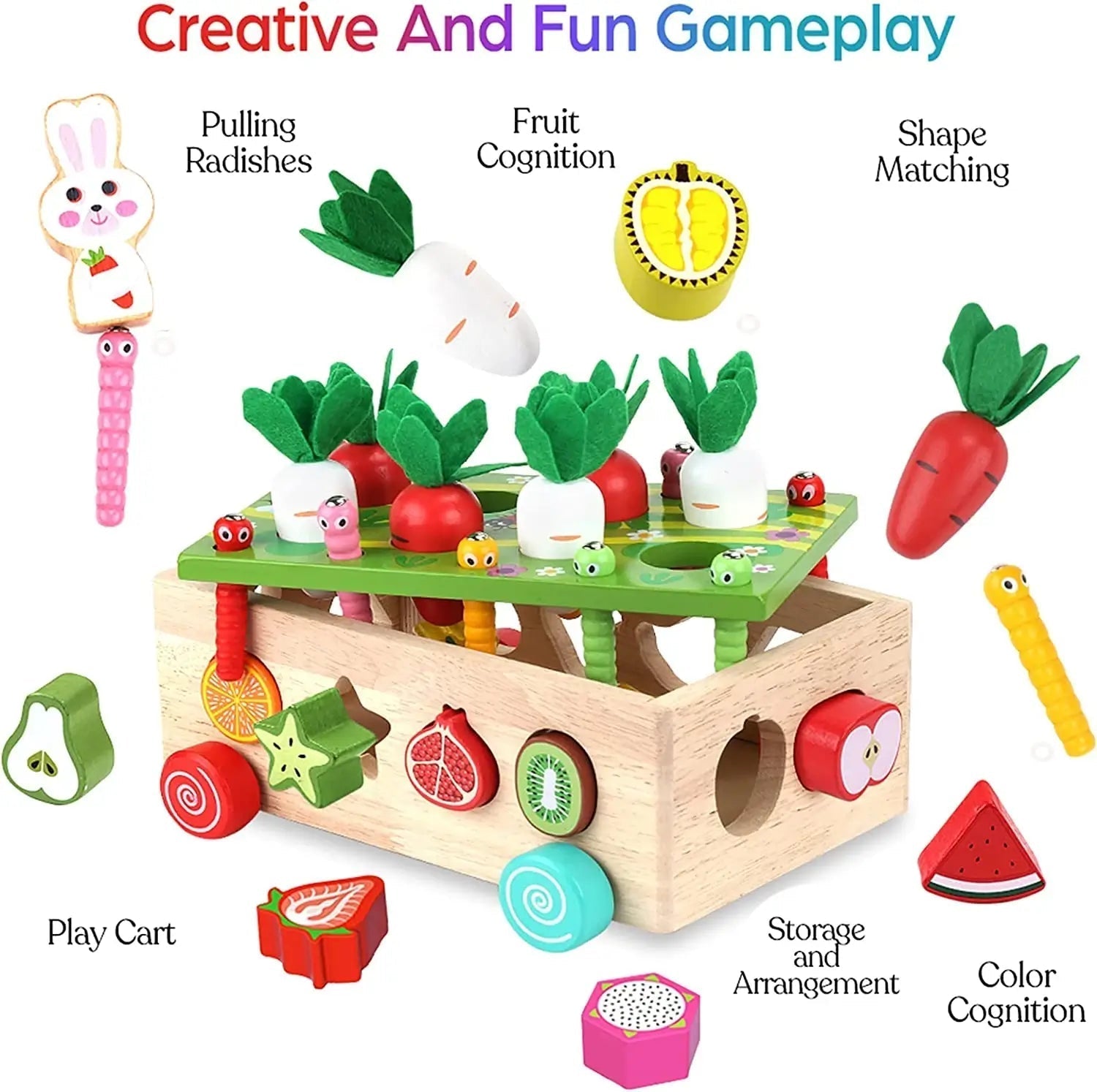 Dreambabies | Houten Speelgoed met Magnetische Functie voor Educatief Spelen | Geschikt voor Kinderen 1 - 3 Jaar - KidsKorner