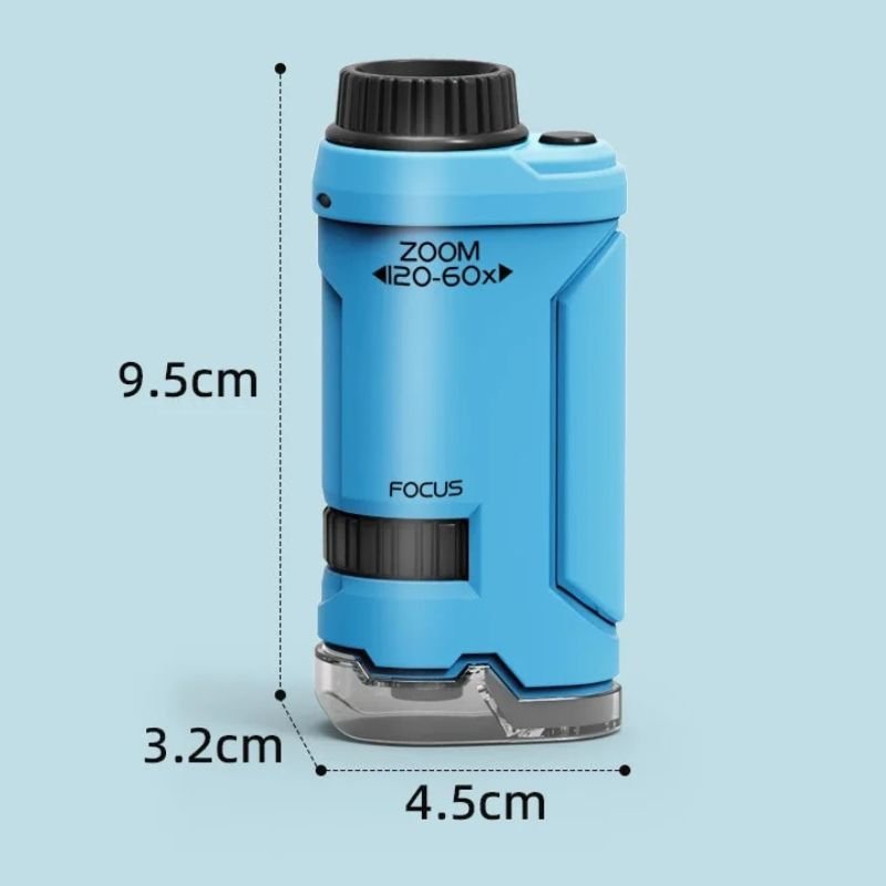 ExploreScope Zakmicroscoop - Compact en Leerzaam Onderzoeksspeelgoed - KidsKorner