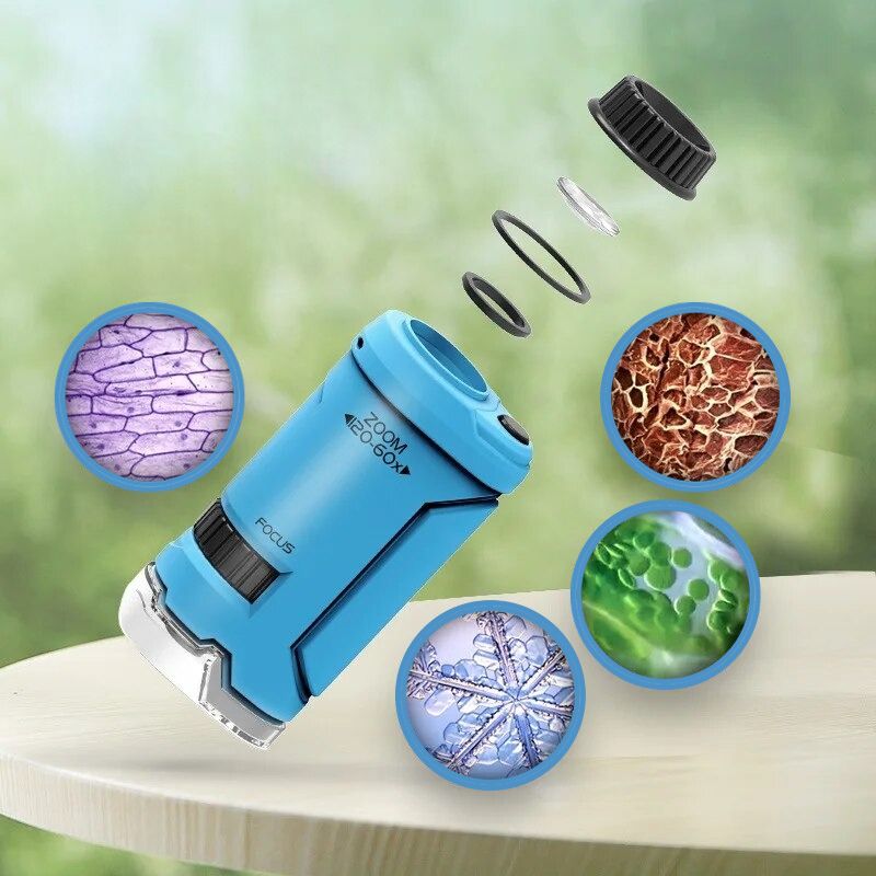 ExploreScope Zakmicroscoop - Compact en Leerzaam Onderzoeksspeelgoed - KidsKorner