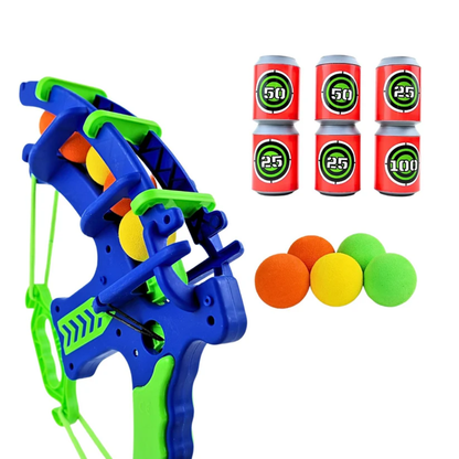 Foam Boogschiet Set Met Zachte Ballen En Doelblikken - KidsKorner