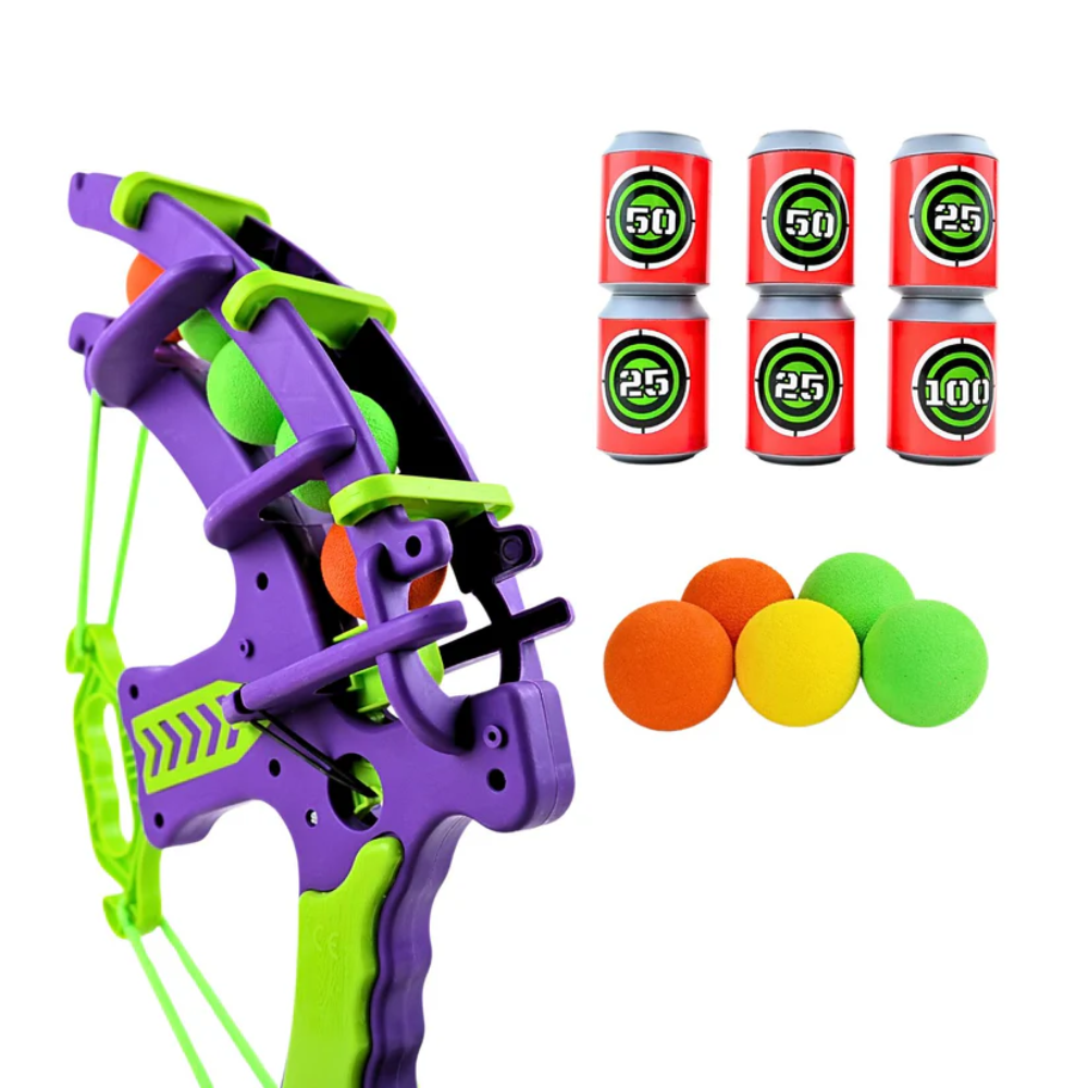 Foam Boogschiet Set Met Zachte Ballen En Doelblikken - KidsKorner