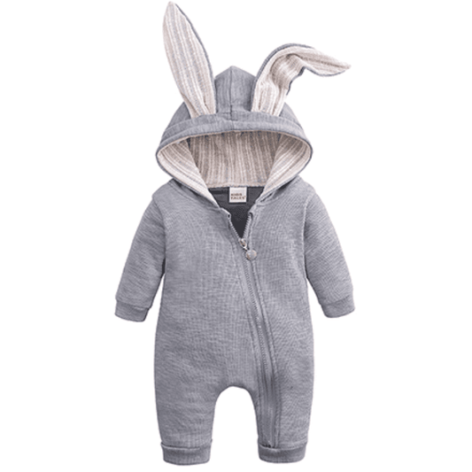 HaasLief Baby Boxpakje – Konijn Jumpsuit Met Rits - KidsKorner