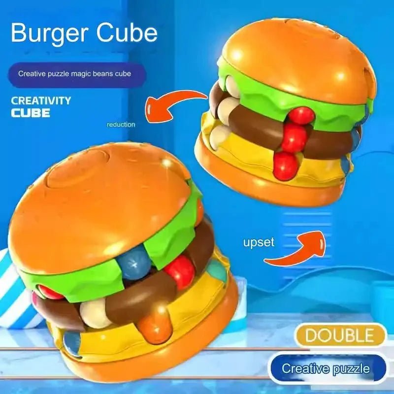 Hamburger En Friet Draaispeelgoed Voor Peuters | Afgeronde Randen En BPA - Vrij Plastic | 1 Tot 3 Jaar - KidsKorner