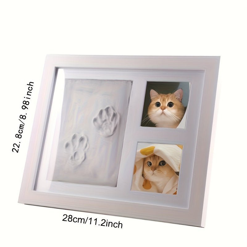 Hand - En Voetafdruk Kit Baby – Houten Fotolijst Met Niet - Giftige Klei Voor Peuter - KidsKorner