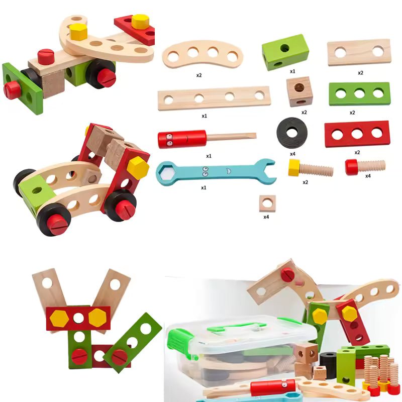 Houten Gereedschapskoffer - Kindergereedschap - KidsKorner
