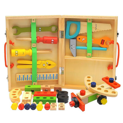Houten Gereedschapskoffer - Kindergereedschap - KidsKorner